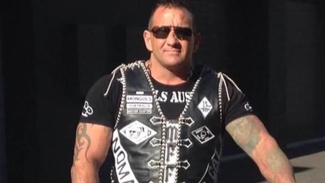 Fidel Gunes, who is facing a separate murder charge over the death of notorious bikie Shane Bowden (pictured), pleaded guilty to lying on statutory declarations to get out of paying traffic infringements.