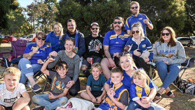 Elizabeth fans during the club’s round five clash with Adelaide Lutheran earlier this season. Picture: Brenton Edwards