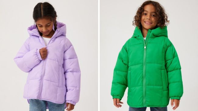 Cotton on kids puffer online