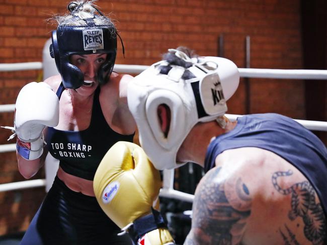 Ashleigh Sims has signed a deal with Australia’s top fight promoter Matt Rose. Picture: Sam Ruttyn