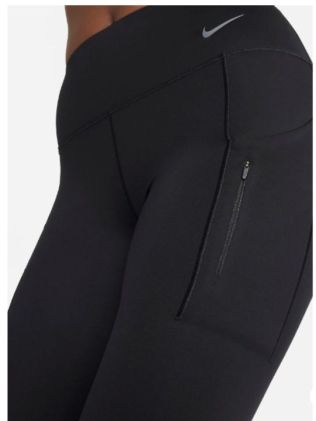 Nike Go Leggings have a choice of pockets, including a zippered option. Image: Nike