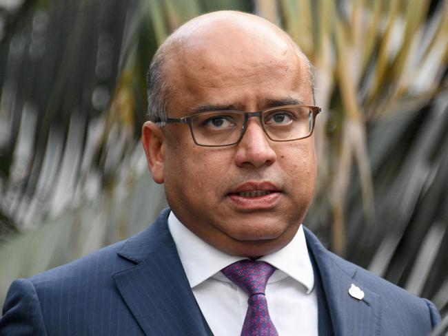 (FILES) In this file photo taken on January 24, 2019 Sanjeev Gupta, the head of English steel and metals company Liberty House, looks on during the inauguration ceremony of the Liberty Aluminium Dunkerque's plant in Dunkirk on January 24, 2019, after the company's takeover by Liberty House. - British-based steelmaker Liberty Steel on May 24, 2021 launched a major restructuring to sell part of its UK assets after the collapse of financier Greensill. (Photo by DENIS CHARLET / AFP)