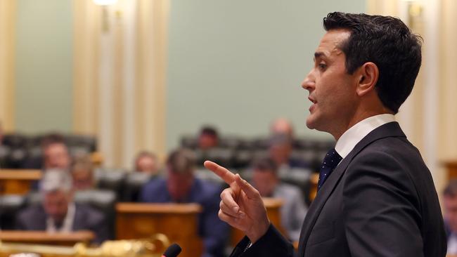 Brisbane, 19 February 2025. Queensland Premier David Crisafulli during the second sitting day of Parliament in Brisbane. Picture: Supplied