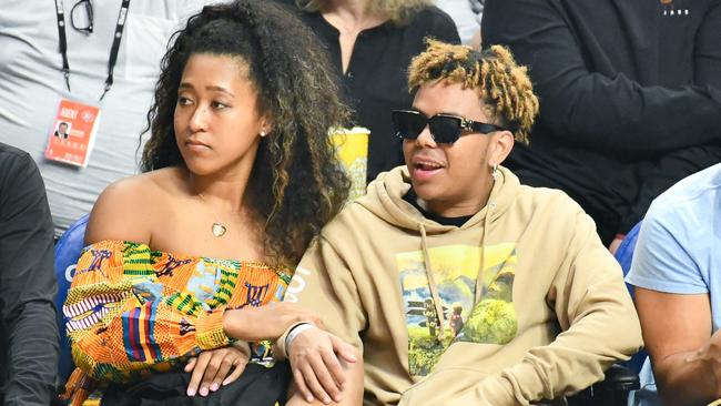 Naomi Osaka and rapper Cordae. Picture: Allen Berezovsky/Getty Images