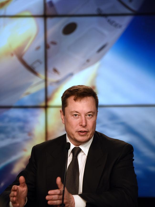 SpaceX CEO Elon Musk. Picture: Getty Images