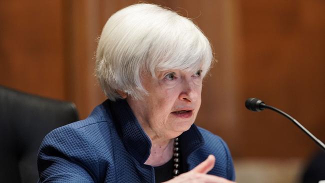 “A historic day.” US Treasury Secretary Janet Yellen. Picture: AFP