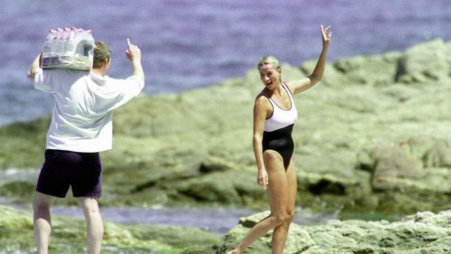 Diana, Princess Of Wales and her bodyguard Trevor Reese-Jones are seen in St Tropez in the summer of 1997. Picture: Michel Dufour/WireImage.