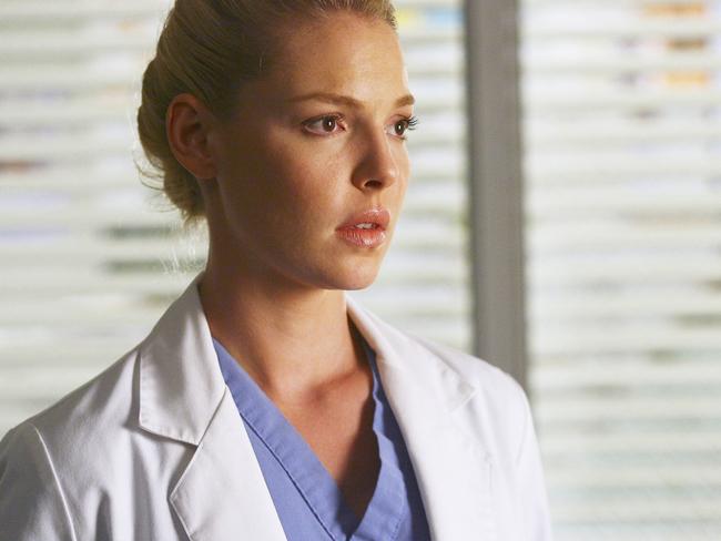 Breakout star...Actor Katherine Heigl was a fan favorite as Dr Izzie Stevens on Grey's Anatomy. Picture: Supplied