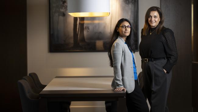 Roshni Nadar Malhotra and manager for Australia and New Zealand Sonia Eland. Picture: Arsineh Houspian