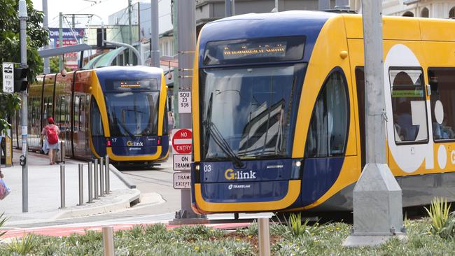 The trams are quiet on the weekend according to business owners. Picture Glenn Hampson