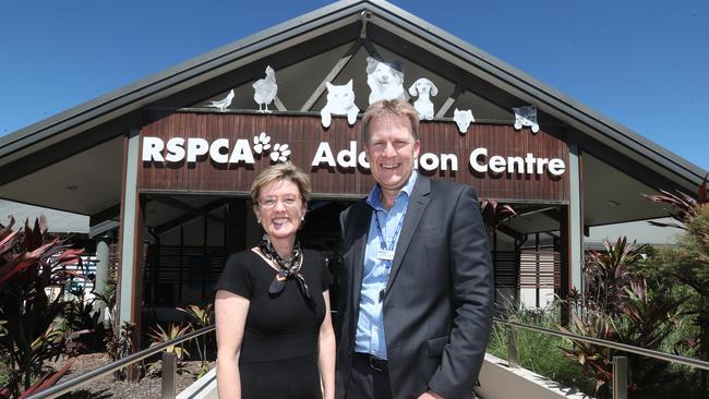 RSPCA chairperson Justine Hickey and chief executive Darren Maier. Picture: Annette Dew