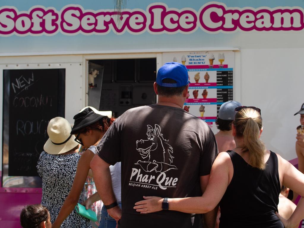 Several ice cream vans were a hit at the park.