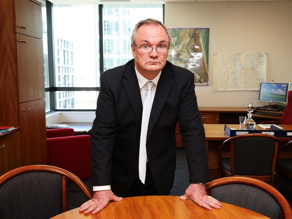 Queensland's new State Coroner Terry Ryan in his new office, Brisbane Magistrates Court. Photographer: Liam Kidston.