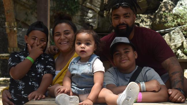 Mother-of-three Ianeta Isaako, pictured with her husband Sako and their children, became the state’s youngest female Covid victim on Monday.
