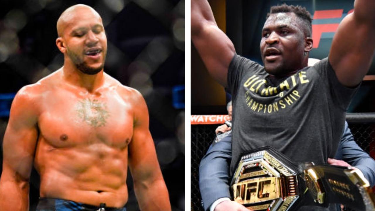 Ngannou (right) and Gane (left) face off this Sunday.