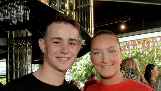 Lochlan Burgess and Tillini Carter at Ladies Charity Christmas lunch at Moo Moo Restaurant and Bar, Broadbeach. Regina King