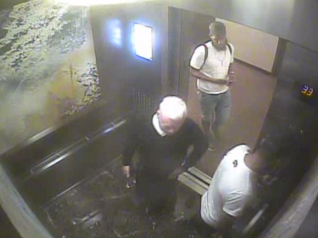 CCTV from the lift the Intercontinental Hotel in New York, from Mr Ward’s extortion case.