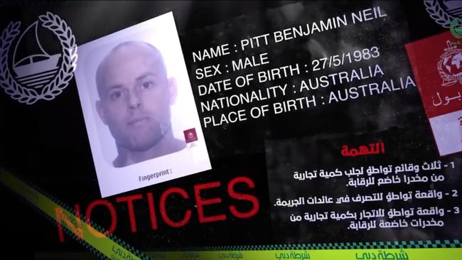 Benjamin Neil, 37, was also arrested in Dubai after the issuing of an Interpol Red Notice. Picture: Instagram