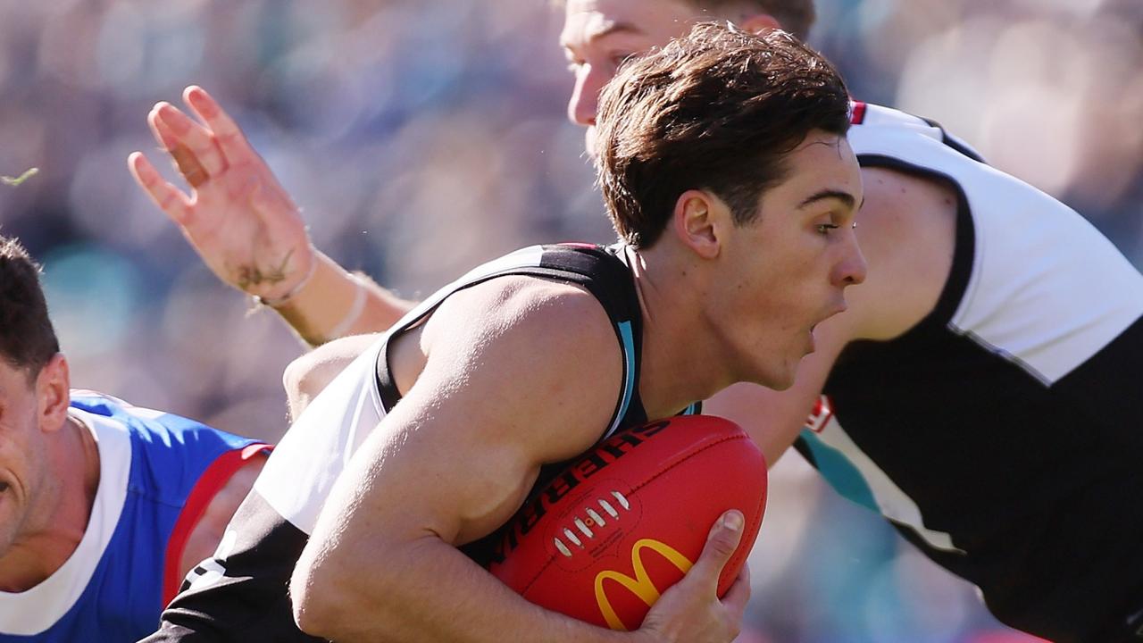 AFL Live: Port skipper leads Power to comanding lead at half time