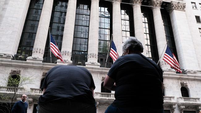 There were few places for investors to hide on Monday as the market rout that sent the Nasdaq tumbling more than 4 per cent hit all sectors. Picture: Spencer Platt / Getty Images /AFP