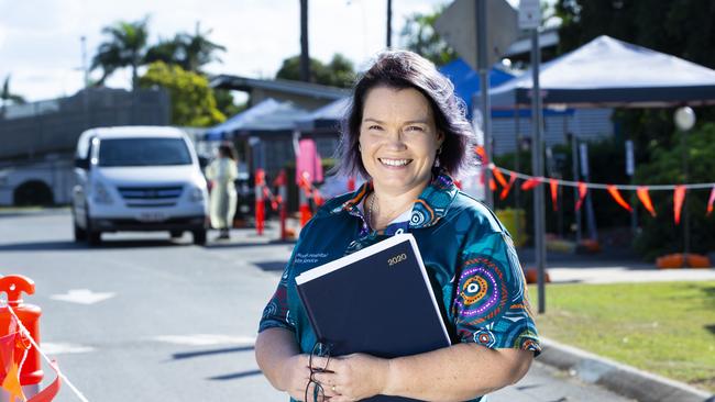 Rachelle Call is the unit manager for the COVID-19 community assessment clinics Pine Rivers and Brighton Health campus. PHOTO: AAP/Renae Droop