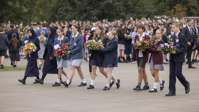 A large crowd was on hand for the ceremony.