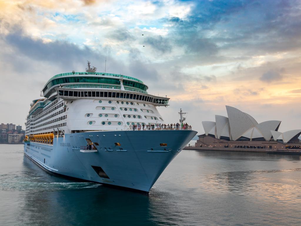 Voyager of the Seas arrives in Sydney. Picture: Royal Caribbean