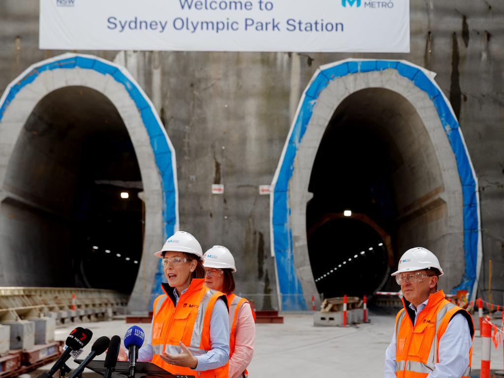 Metro West, still under construction, will bring “Metro Mania” to Sydney’s west when it opens next decade. Picture: NewsWire / Nikki Short