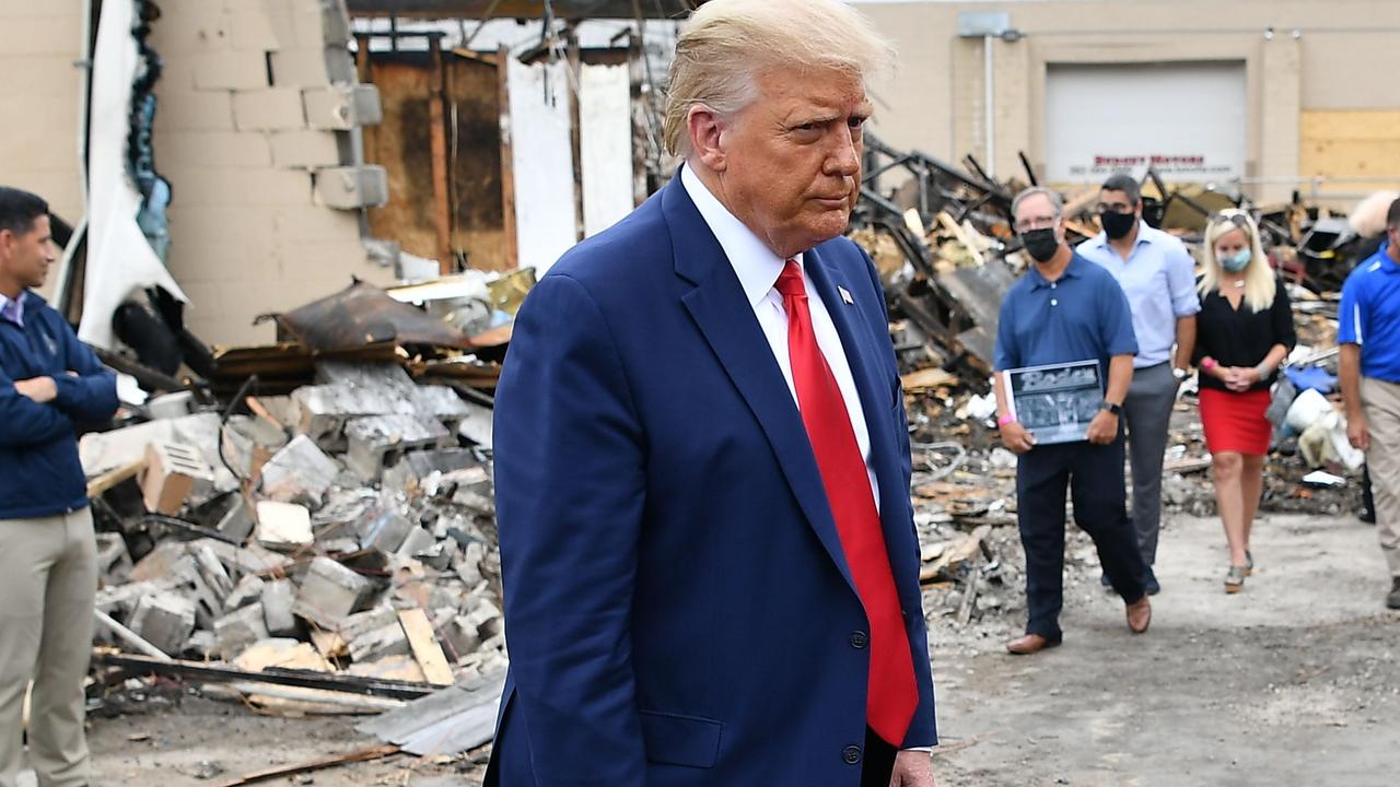 President Donald Trump visited Kenosha, Wisconsin earlier this week. Picture: Mandel Ngan/AFP