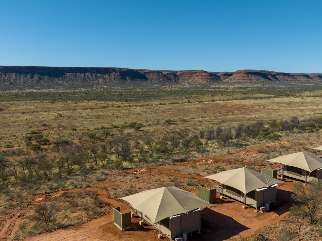 Kings Creek Station ‘The Drovers Dream’ glamping. Picture: Grenville Turner