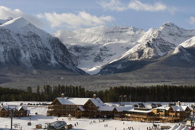 <strong>Lake Louise, Canada</strong> <p>The mountains of Banff National Park dwarf the cosy looking lodge at Lake Louise.</p> <p><strong>Picture</strong>: AFP</p>