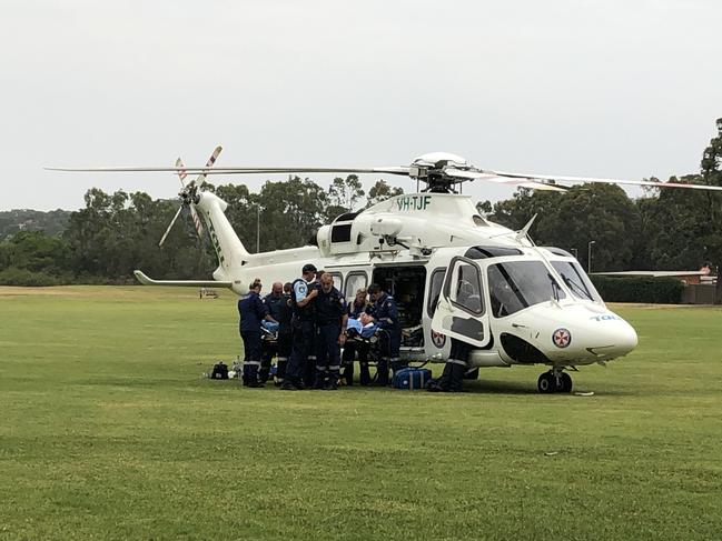 Two men have been injured in a stabbing incident at Fairy Meadow