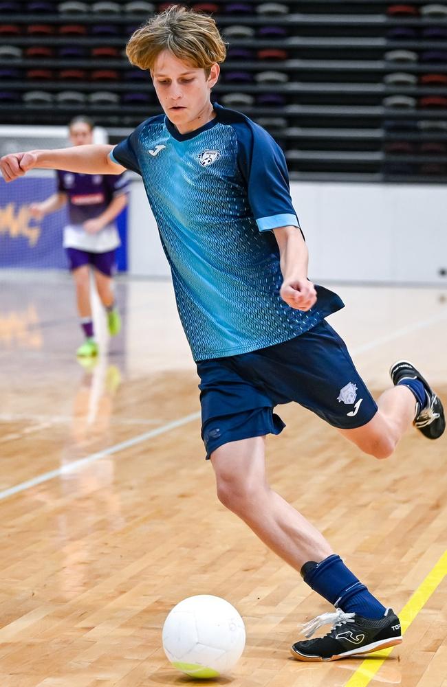 Sunshine Coast futsal wave player Oliver Demerutis. Picture: Nikki Grigg Photography