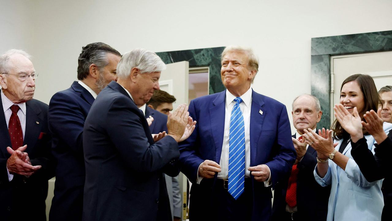 Donald Trump has returned to Capitol Hill for the first time since his supporters stormed the area on January 6 in 2021. Picture: AFP