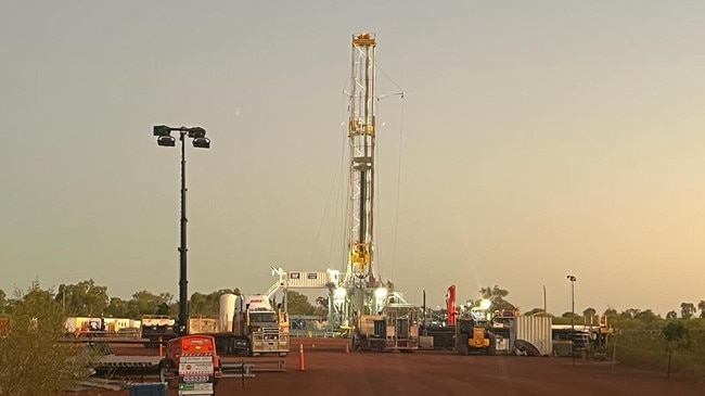 Tamboran Helmerich &amp; Payne rig at the Shenandoah South field near Daly Waters