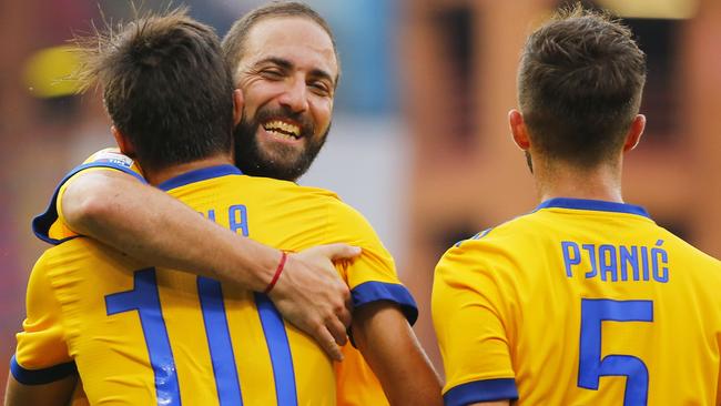 Juventus celebrate.