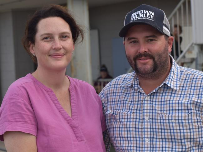 Cait Manady and Kemp Donaldson at the CQ Capras home games at Rockhamptonâ€™s Browne Park on March 26, 2022.