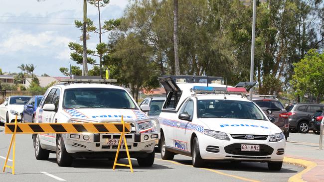 Police in the area Picture: Mike Batterham.