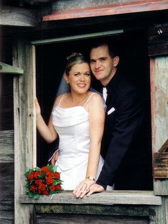 Damien Moffat and Maree Davies were married in Hervey Bay on December 19, 2004.