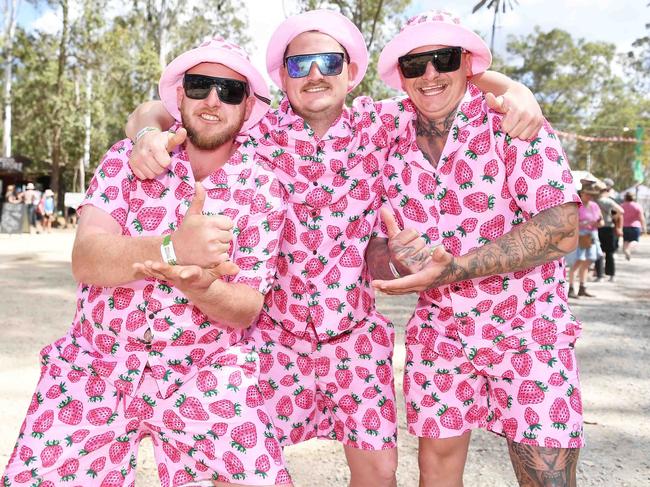 Frank Traestorr, Boff Morris and Rush Smith at Gympie Music Muster. Picture: Patrick Woods.