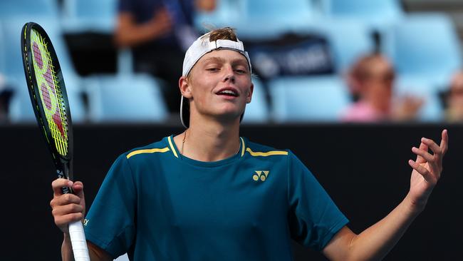 Cruz Hewitt may have lost in the opening round of qualifying at the Canberra International but didn’t lose any admirers. Picture: Mark Stewart