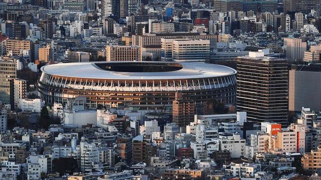 The New Tokyo Stadium, the main venue for the 2020 Tokyo Olympic Games. Picture: AFP