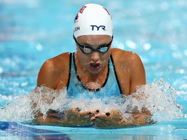 Jenna Strauch competes during the Women’s 200m Breaststroke Final during the 2024 Australian Open Swimming Championships. Picture: Chris Hyde.