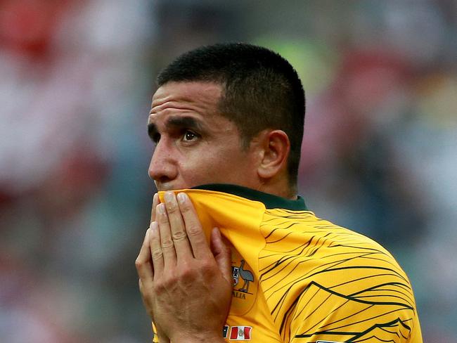 Tim Cahill couldn’t be Australia’s saviour this time. Picture: Toby Zerna