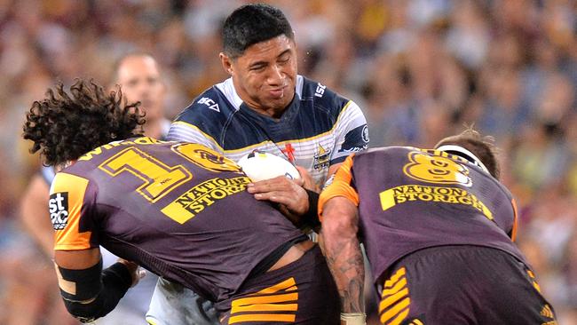 As was so passionately demonstrated on Friday night when the Broncos clashed with the Cowboys, the main battleground between north and south is at Lang Park. Picture: Getty Images