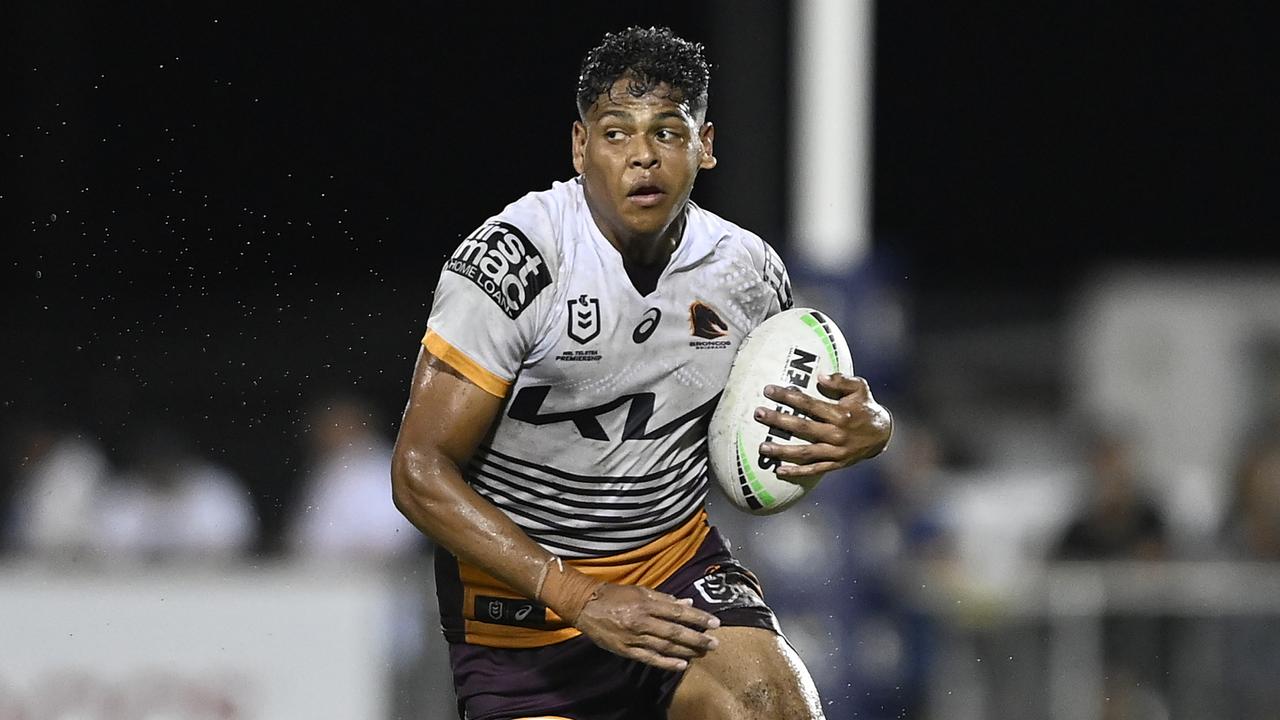 Selwyn Cobbo is among an exciting bunch of young players coming through at the Broncos. Picture: Ian Hitchcock/Getty Images