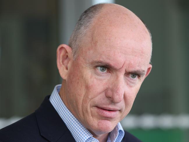 The number 12 was quietly removed from Stuart Robert’s transcript of an ABC TV interview, with Labor saying it appeared to be a cover up. Picture Glenn Hampson