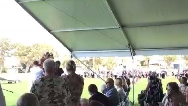 The funeral of Joel Richard Dark, cousin of NRL player Boyd Cordner. Funeral was held via Zoom. Picture: supplied