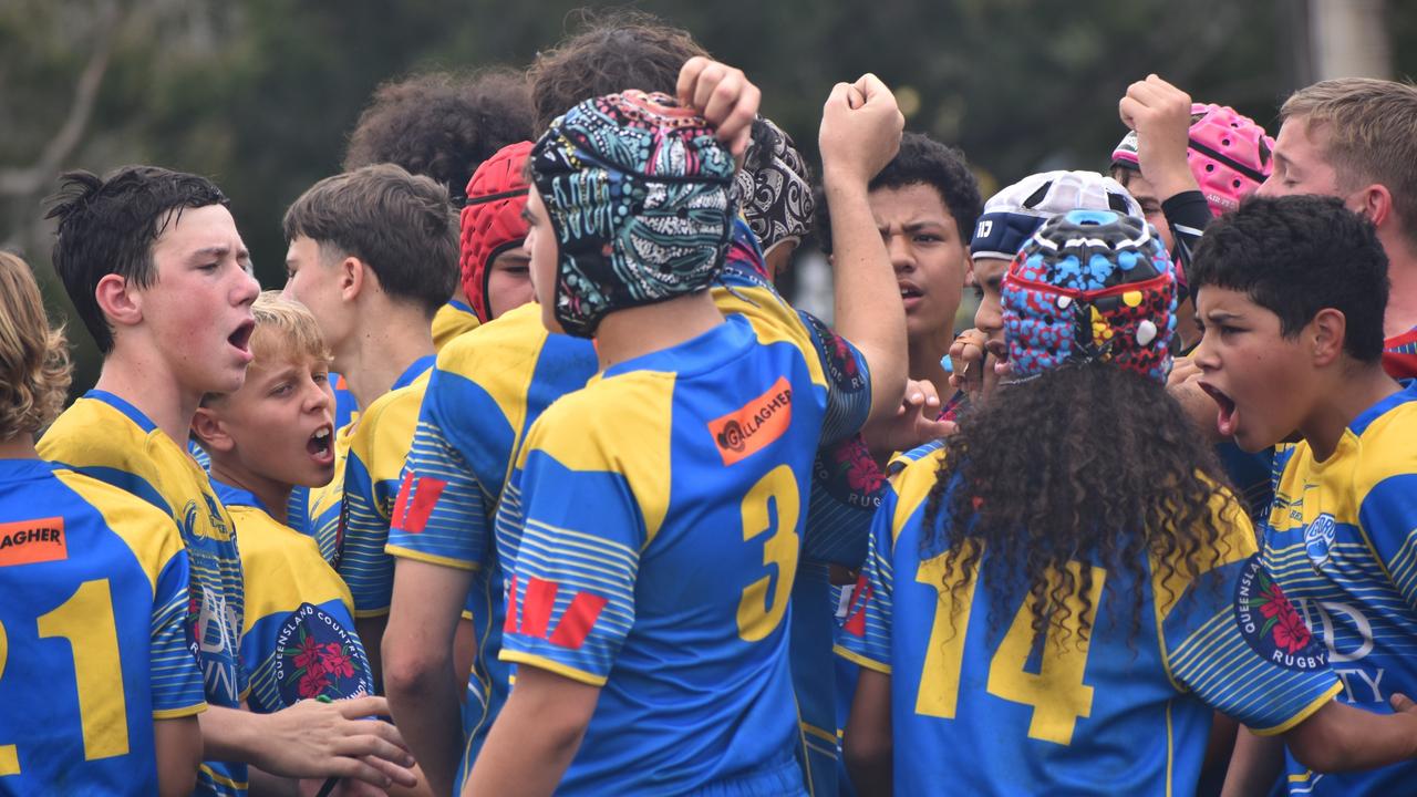 Queensland Country Rugby Championships, under-13 boys, CQ Bushrangers versus Gold Coast, in Rockhampton, on June 29, 2024.
