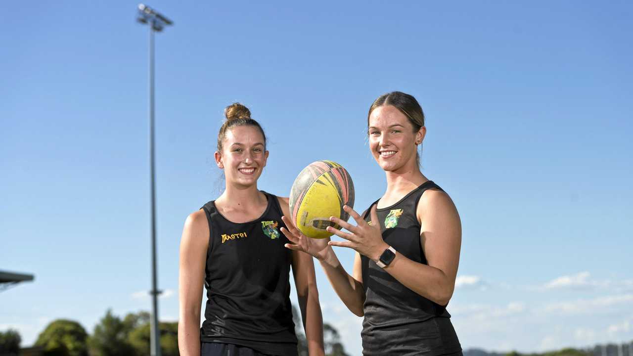 TALENTED DUO: Tribe Rugby players Chloe Cocks (left) and Alex McDonald are heading to Hong Kong this month to play in the All Girls Rugby Tournament hosted by the Sai Kung Stingrays. Picture: Kevin Farmer